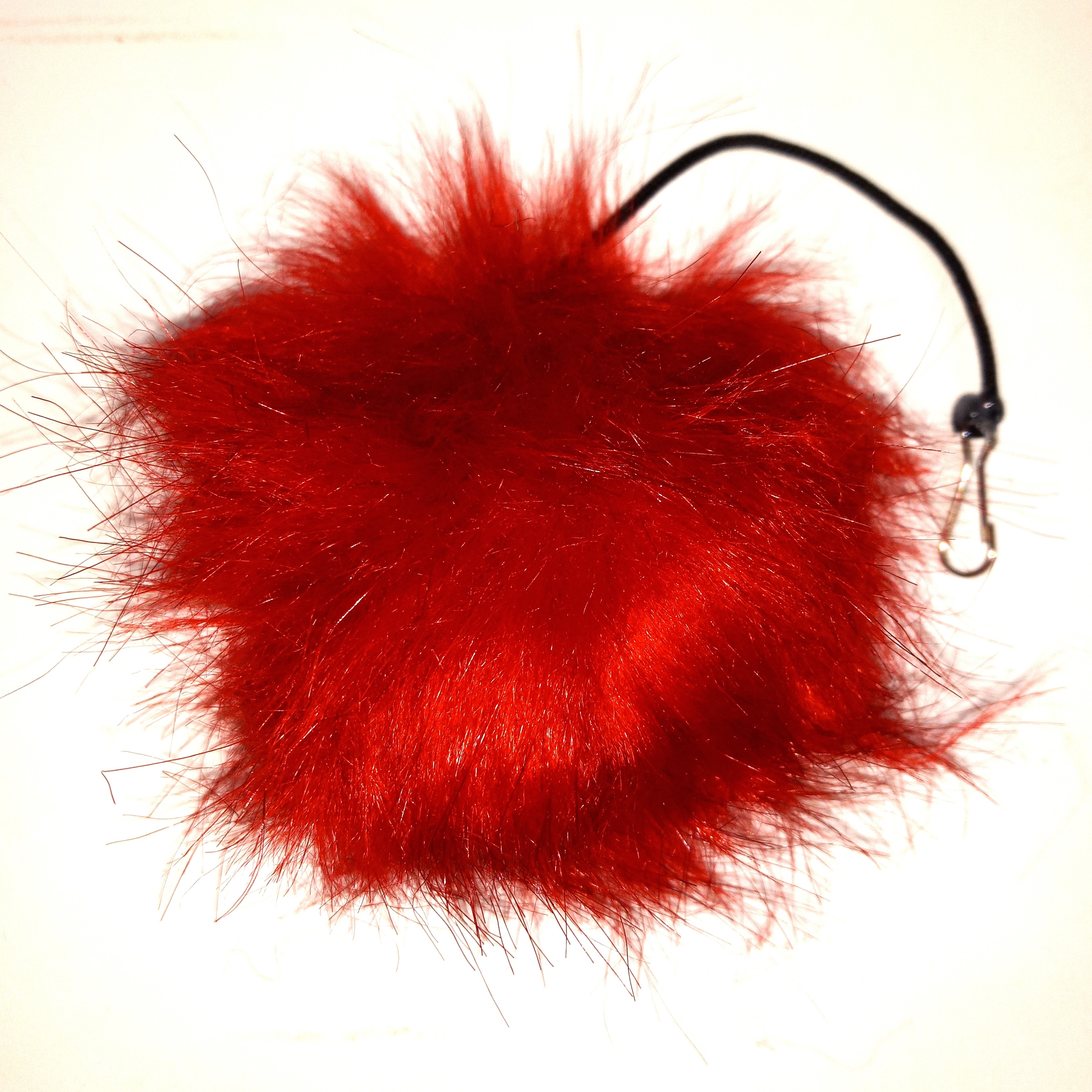 Jumbo Fur Ball Toy (Red)