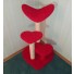 Shown here in red carpet with 2 natural sisal scratch posts.
