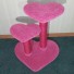 26" height in carnation w/ hot pink sisal