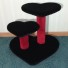 20" height in black w/ red carpet posts (no sisal)