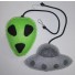 Available Alien-themed cat toy set (catnip & bell inside).  Copyright KurfmanTreasures. Visit their online store for these & more great items... https://www.etsy.com/shop/KurfmanTreasures