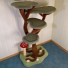 72" height with mushroom scratch post & 4 lucky stones
