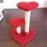 32" height in bright red w/ natural sisal