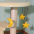 Shown here on the "Moon-Star Mini Scratcher" with 2 Star Catnip Toys