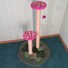 Shown here in 48" height w/ carnation & white mushrooms, moss green base, sparse moss / 3 stones, natural sisal & with 1 Butterfly Catnip Toy