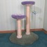 Shown here in 30" height w/ lavender & white mushrooms, moss green base, natural sisal & with 1 Crinkle Chameleon Catnip Toy