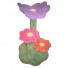 Shown here with lavender, carnation, & pumpkin flowers w/ grass green base & posts.
