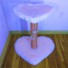 26" height in baby pink fuzzy rug w/ baby pink sisal with 1 deluxe mini mouse toy