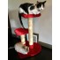 32" height in bright red w/ natural sisal