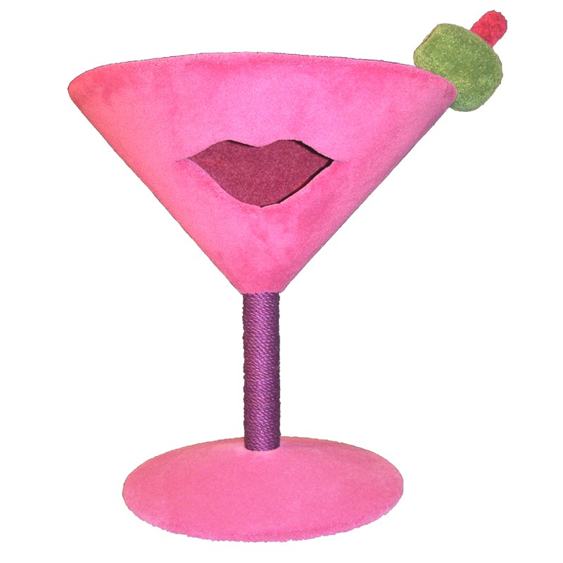Martini glass cat tree top