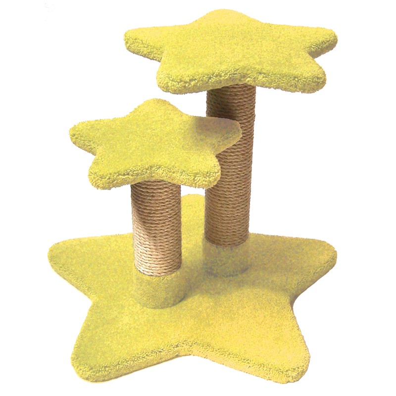 Shown here with lemon yellow carpet and natural sisal.