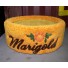 The cat's name is "Marigold".  So, we created this custom design.  This customer has left a review, with the title "Amazing Cat Bed!" Click reviews to read Monica's review!