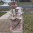 72" driftwood tree w/ 2 kitty bowls & toffee carpet