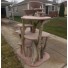72" driftwood tree w/ 2 kitty bowls & toffee carpet