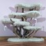 36" driftwood tree with white faux fur