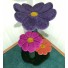 Shown here with dark purple, fuchsia & pumpkin flowers w/ forest green base & posts.  Also, with forest green dyed sisal (special request).
