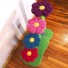 Shown here with grass green base/posts & matching sisal.  Flowers are raspberry, sky blue, carnation pink, and plum. Toys shown are ladybug and dragonfly.