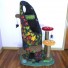 53" w/ autumn leaves, 2 butterflies, 2 mushroom scratch posts (manila rope), draping moss, sparse moss & 3 stones. Also with bat and black widow cat toys