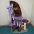 53" w/ lavender wisteria, lavender tree fungus steps, dark purple/lavender mushroom w/ natural sisal, 3 butterflies, draping moss, sparse moss/3 stones & a Honey Bee CatnipToy.